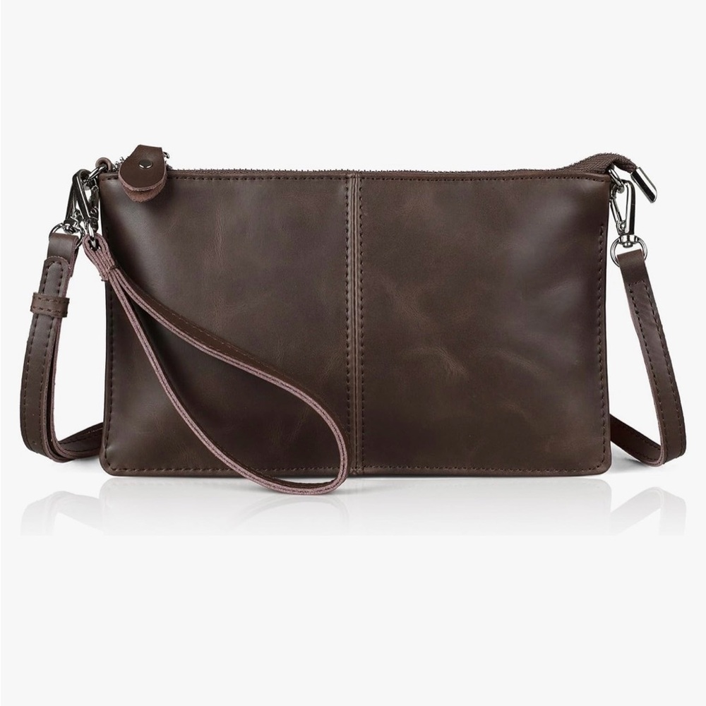 Befen Brown Leather Crossbody Bag